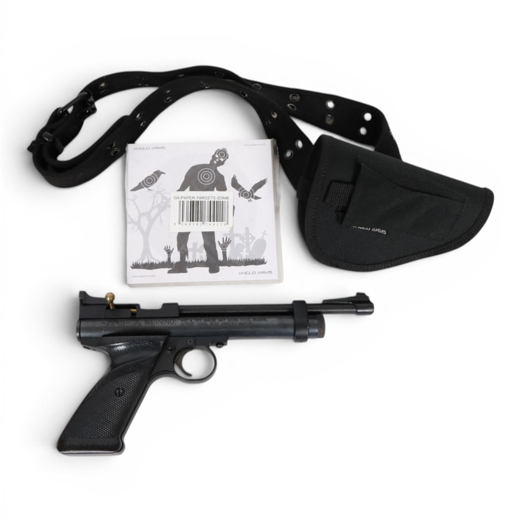 Crosman 2240 Bolt Action CO2 .22 Caliber air pistol, L28cn