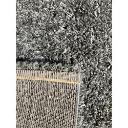 Grey shaggy pile rug (225cm x 163cm), and another similar 