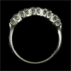  White gold five stone diamond ring, hallmarked 18ct, diamonds approx 2.2 carat  