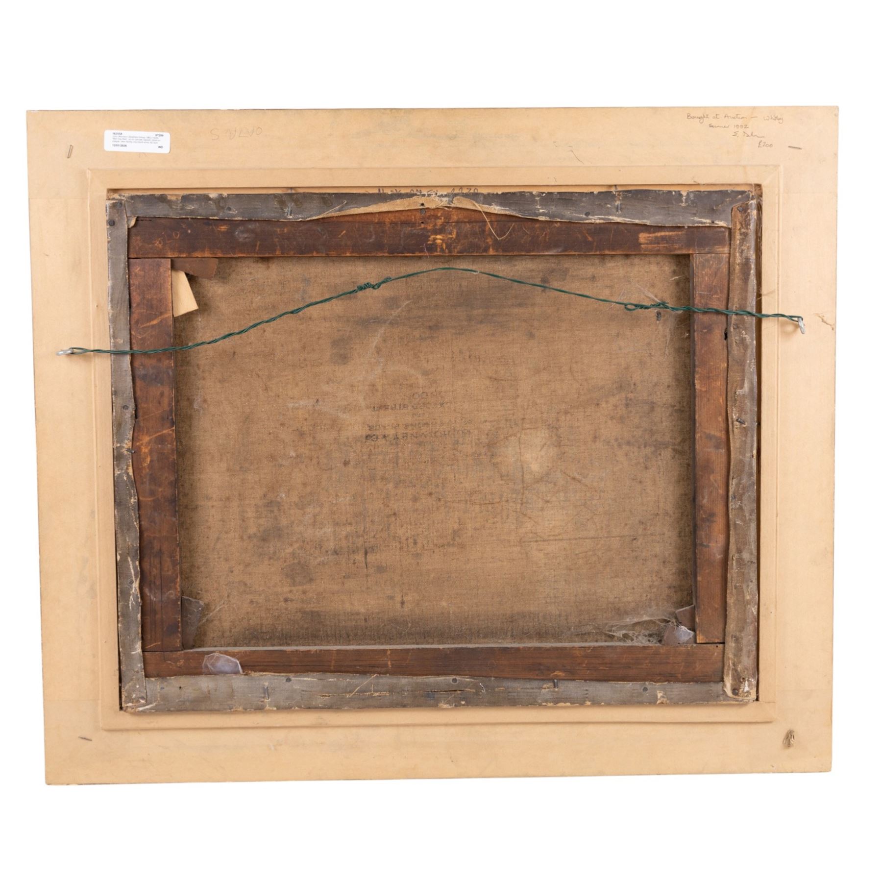 John Atkinson (Staithes Group 1863-1924): 'Mid Day Bait', oil on canvas signed, titled on plaque, also faintly inscribed verso 42.5cm x 53cm 