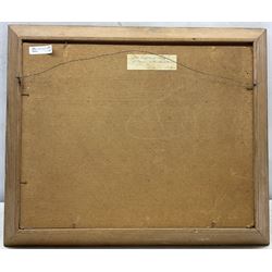 Owen Bowen (Staithes Group 1873-1967): 'A Highland Bridge - Sutherlandshire', oil on board signed, original title label verso 40cm x 50cm