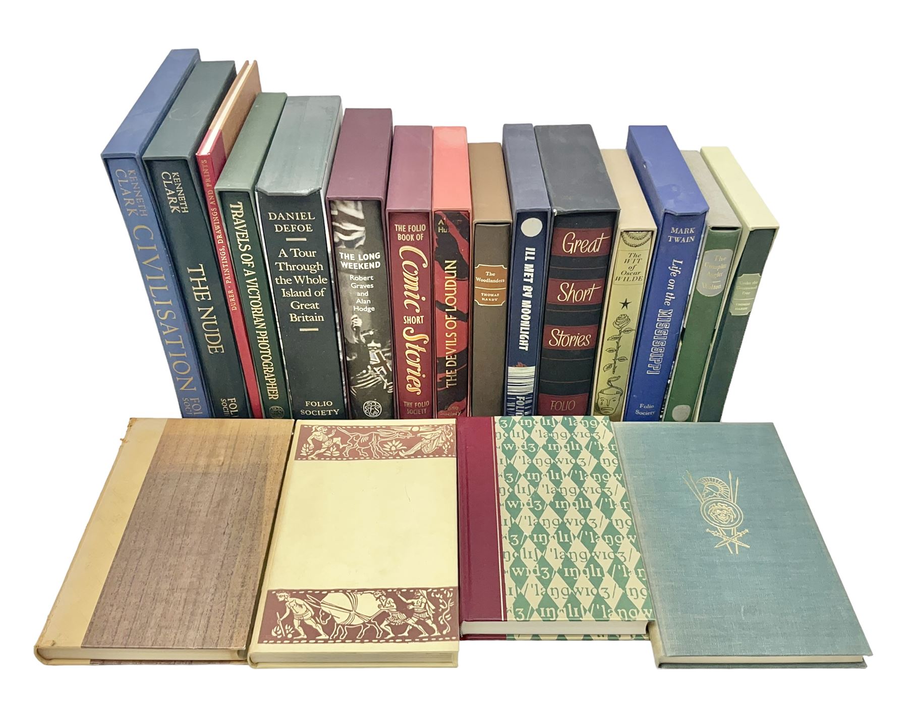 The Folio Book; nineteen volumes, including Civilisations, The Long Weekend, Comic Short Stories, Travels of a Victorian Photographer etc