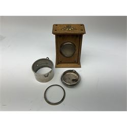 Silver hallmarked pocket watch case, together with two pocket watches, etc. 
