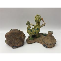 Eleven Robert Harrop figures from various collections, comprising limited edition The Trumpton Fire Engine Musical Box CGMB8 no. 359/1000, The Dragon from the Red Knight BN09, Bulldog Fireman DP165, Pointer Fire Chief DP184, Dalmatian New York Fire Fighter DP234, Dalmatian Fire Fighter DP191; Desperate Dan ‘Fireman Dan’ BDS11, Cuthbert CG13, Pugh (Clarinet) CG70, The Soup Dragon CL05 and Baby Dragon CL06