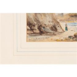 John Wynne Williams (British fl.1900-1920): Whitehead Hill and St Marys Steps, pair watercolours signed 24cm x 15cm; Austen Smith (British Early 20th Century): View towards Scarborough Castle, watercolour signed and dated 1913, 10.5cm x 17.5cm; A Smith (British Early 20th Century): Scarborough Harbour Scenes, pair watercolours signed 22cm x 34.5cm (5)