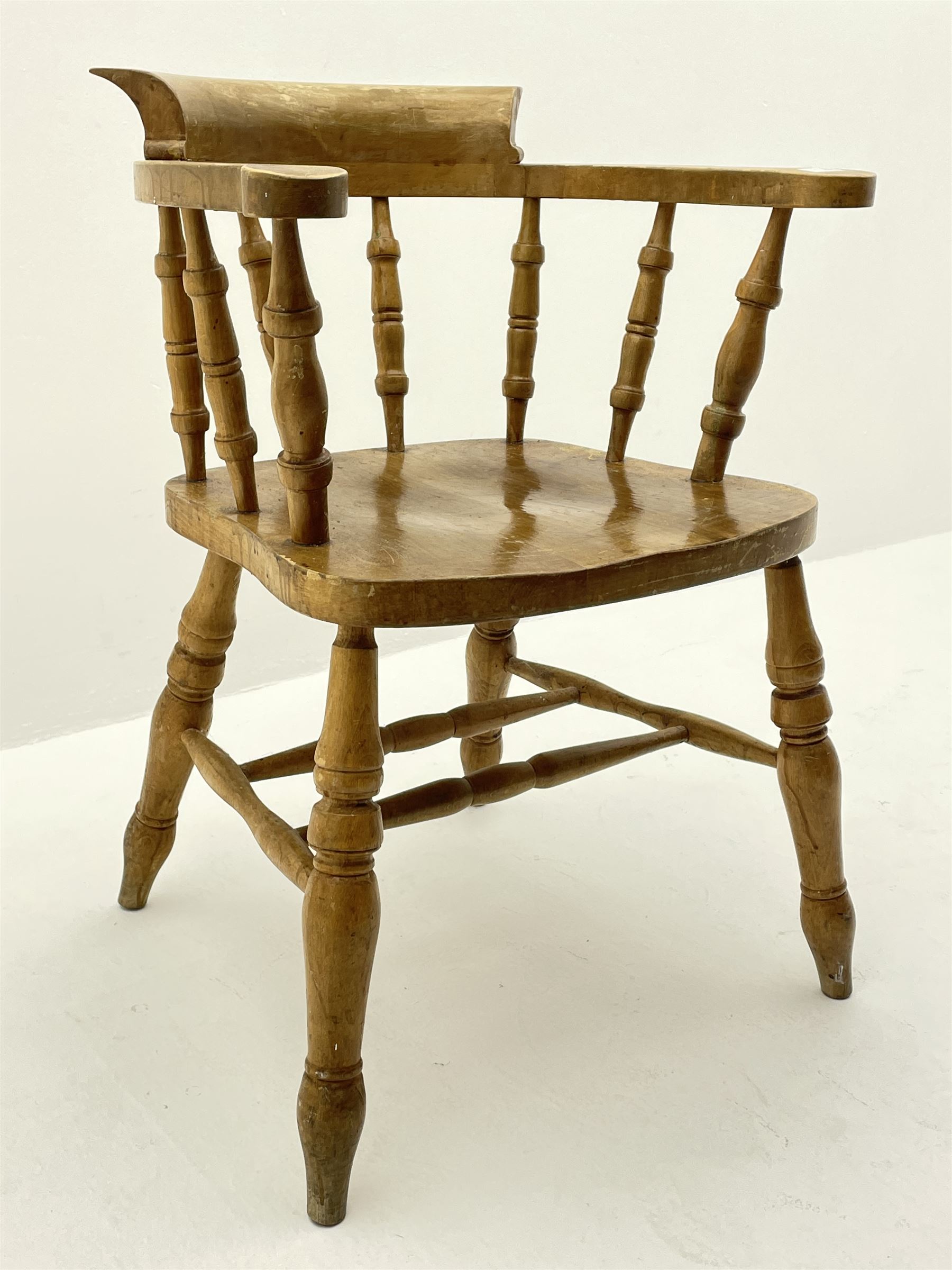 20th century beech captains chair