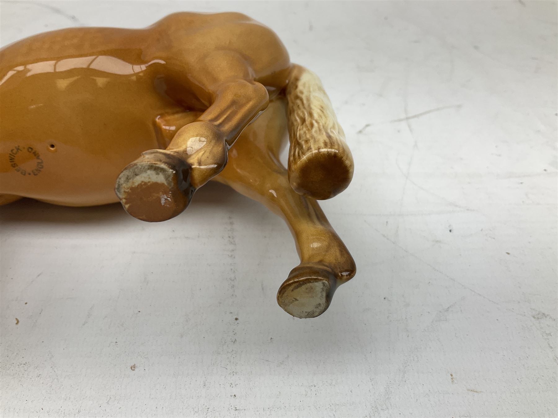 Beswick Norwegian Fjord Horse in Dun gloss, no. 2282, printed mark beneath, H16cm
