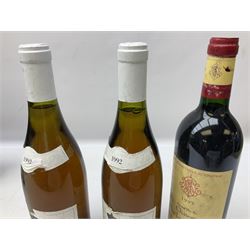 Mixed alcohol including two bottles Rully 1992 La Chaume, 75cl, 13% vol, Chateau Vieux Doumayne 1989 Saint-Emilion Grand Cru, 75cl, 12% vol, five bottles Krausen Keller Liebfraumilch Rheinhessen, five bottles Inniskillin 1992 Marechal Foch etc