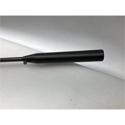 Crosman .22 air rifle with gas cylinder, model AS2250, with bolt action, skeleton stock, moderator and Hawke 4x32 telescopic sight with infra red facility, serial no.803B11493, L88.5cm