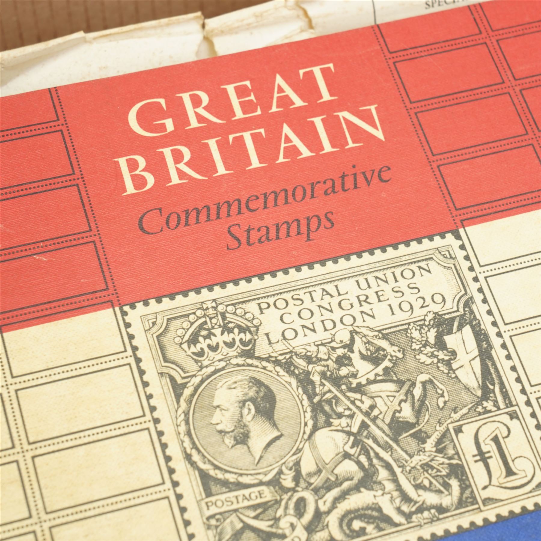 Great British and World stamps, including Queen Victoria penny black, Stanley Gibbons 'Commemorative Stamps' album King George V to Queen Elizabeth II pre-decimal, George V and VI Commonwealth, folder of 19th century and later stamps on covers, first day covers, etc, housed in various albums or folders and loose