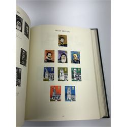 Stanley Gibbons 'Windsor Album' housing Great British stamps from Queen Victoria to Queen Elizabeth II including penny reds, half penny bantams etc