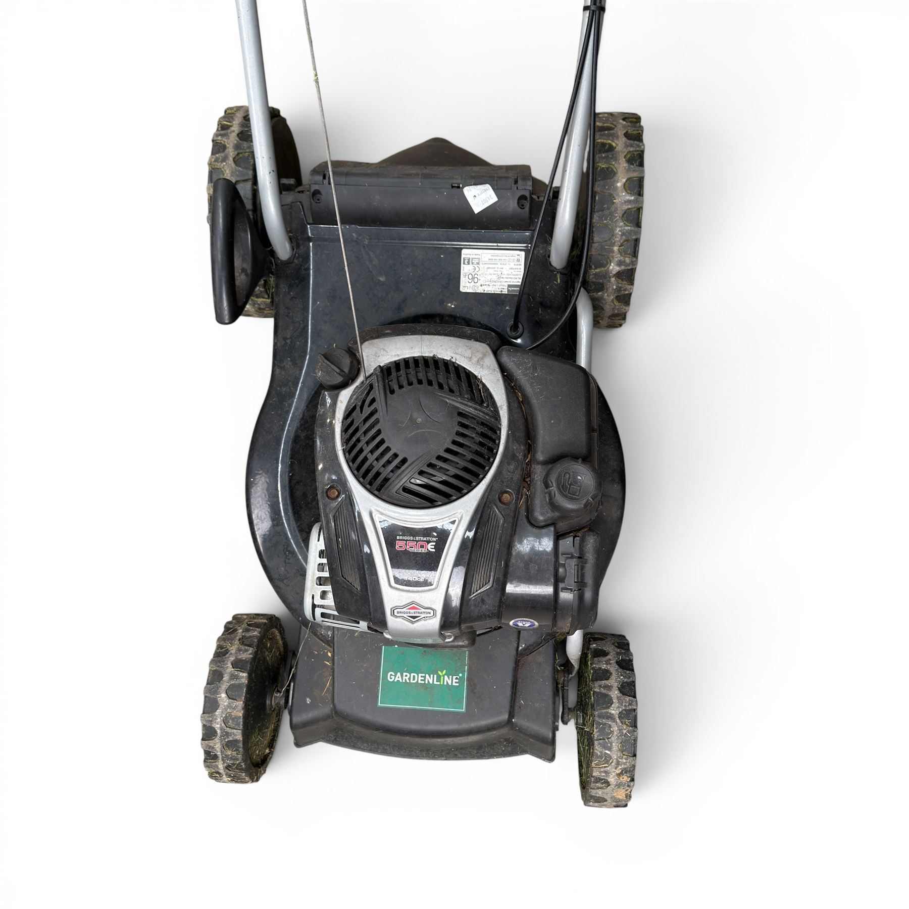 GardenLine petrol rotary lawnmower, Briggs & Stratton 550E engine, no grass box