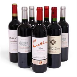 Mixed red wine, including Chateau Puy- Razac 2016 Saint Emilion three bottles, Chateau Cha...