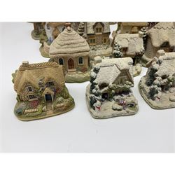 Thirty Lilliput lane, to include Hill Top, Bottle Oven, April Cottage, Thimble Cottage, Honeysuckle III, Gullivers Pantry etc