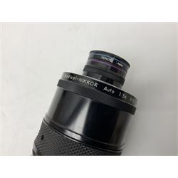 Nikon Medical-Nikkor 120mm (M=1/11) F/4 Lens, serial no. 203094, and Medical Nikkor 200mm Auto f/5.6 lens, serial no 203094