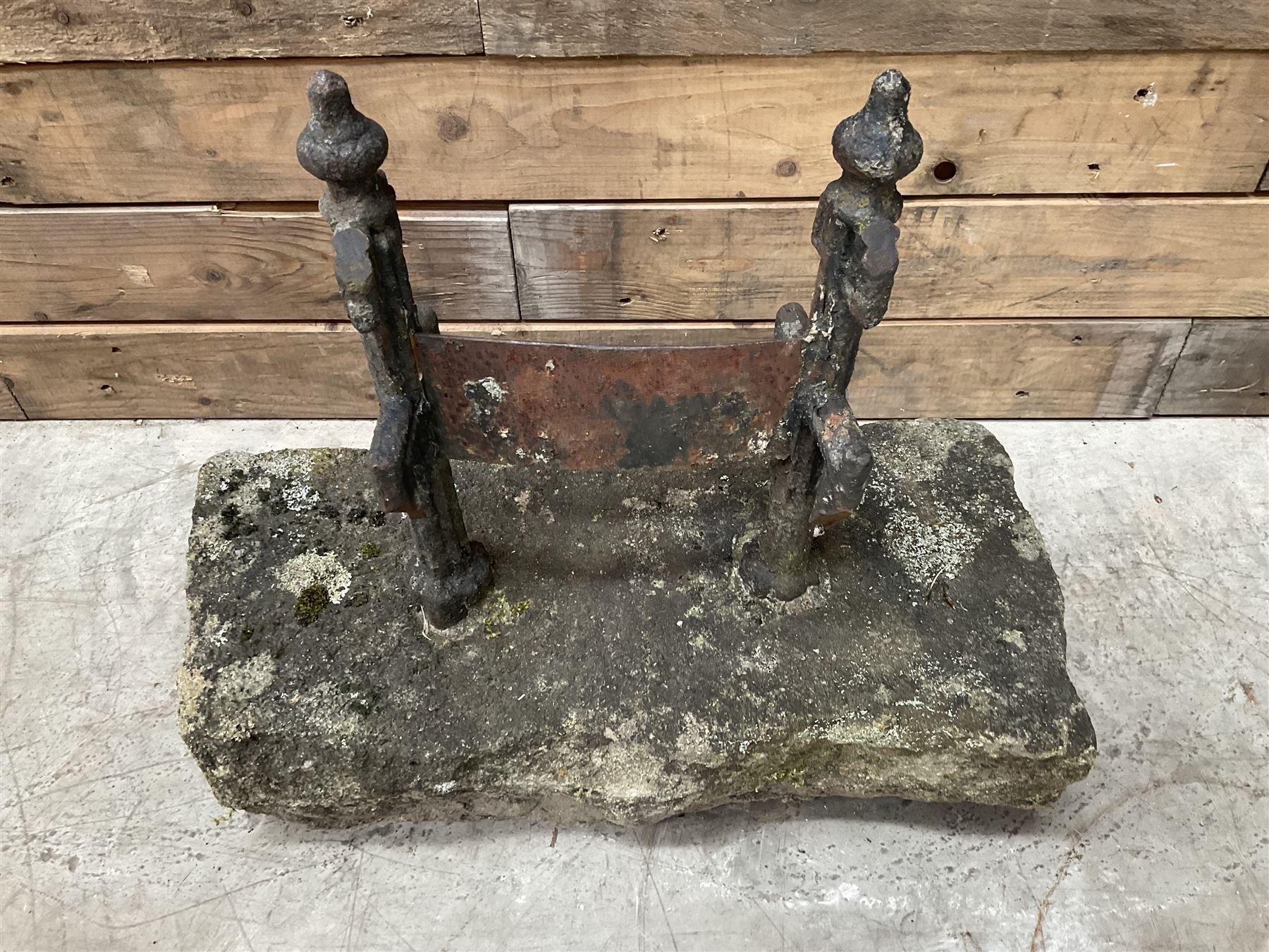 19th century cast iron boot scraper