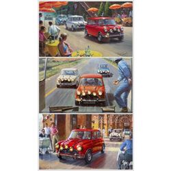 Tony Smith (British 20th century): The Italian Job, three limited edition prints signed and numbered in pencil 44cm x 53cm (3)