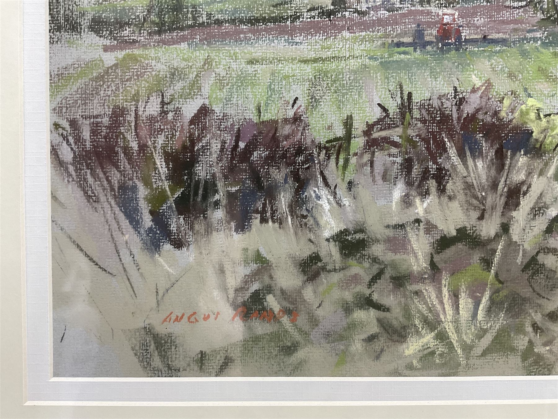 Angus Bernard Rands (Yorkshire 1922-1985): Autumn Landscape, pastel signed 44cm x 63cm 