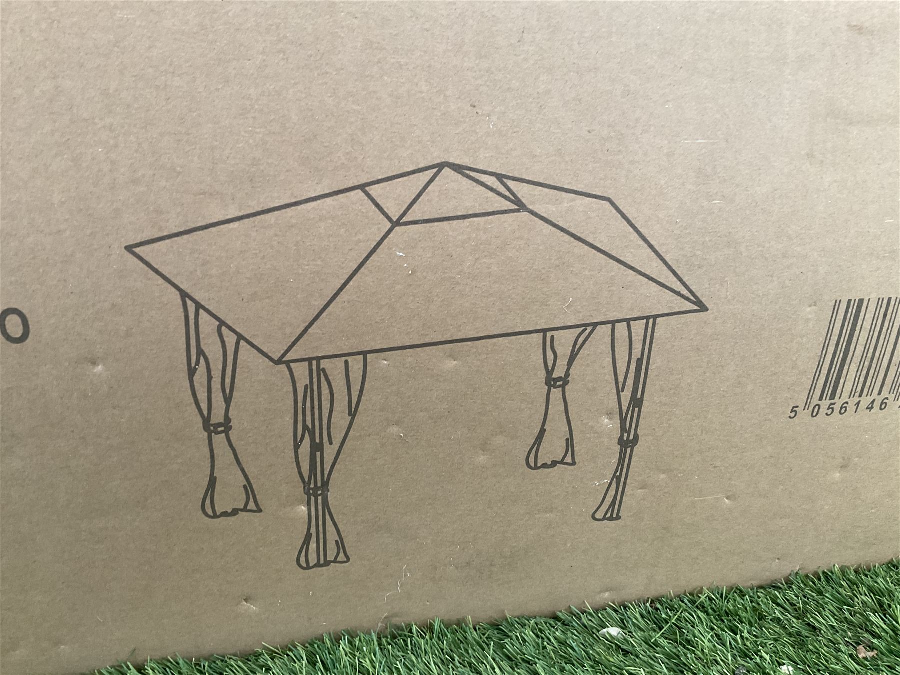 Mendoza patented no tool gazebo, black frame, light grey fabric - THIS LOT IS TO BE COLLECTED BY APPOINTMENT FROM DUGGLEBY STORAGE, GREAT HILL, EASTFIELD, SCARBOROUGH, YO11 3TX