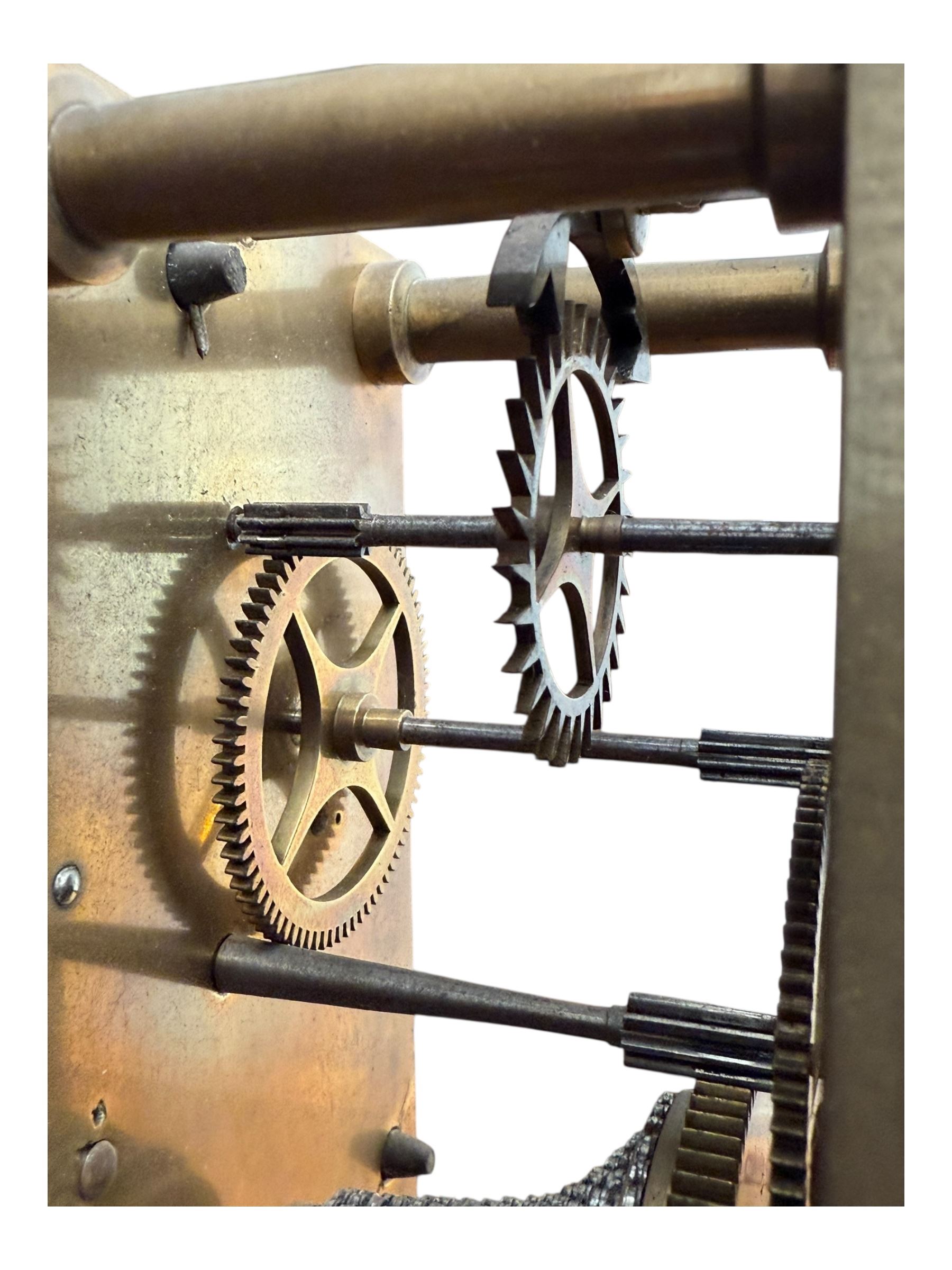 Andrew King of Hull - late 19th century mahogany cased 8-day fusee timepiece wall clock, with a 30