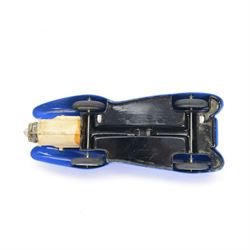 Jetex Jet Propelled Racing Car, with blue plastic body no. 12, in original box with instructions and two tins of solid fuel charges