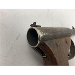 GAT .177 plunge action air pistol the butt impressed 'Reg.Us.Pat. Made in Japan' L22cm