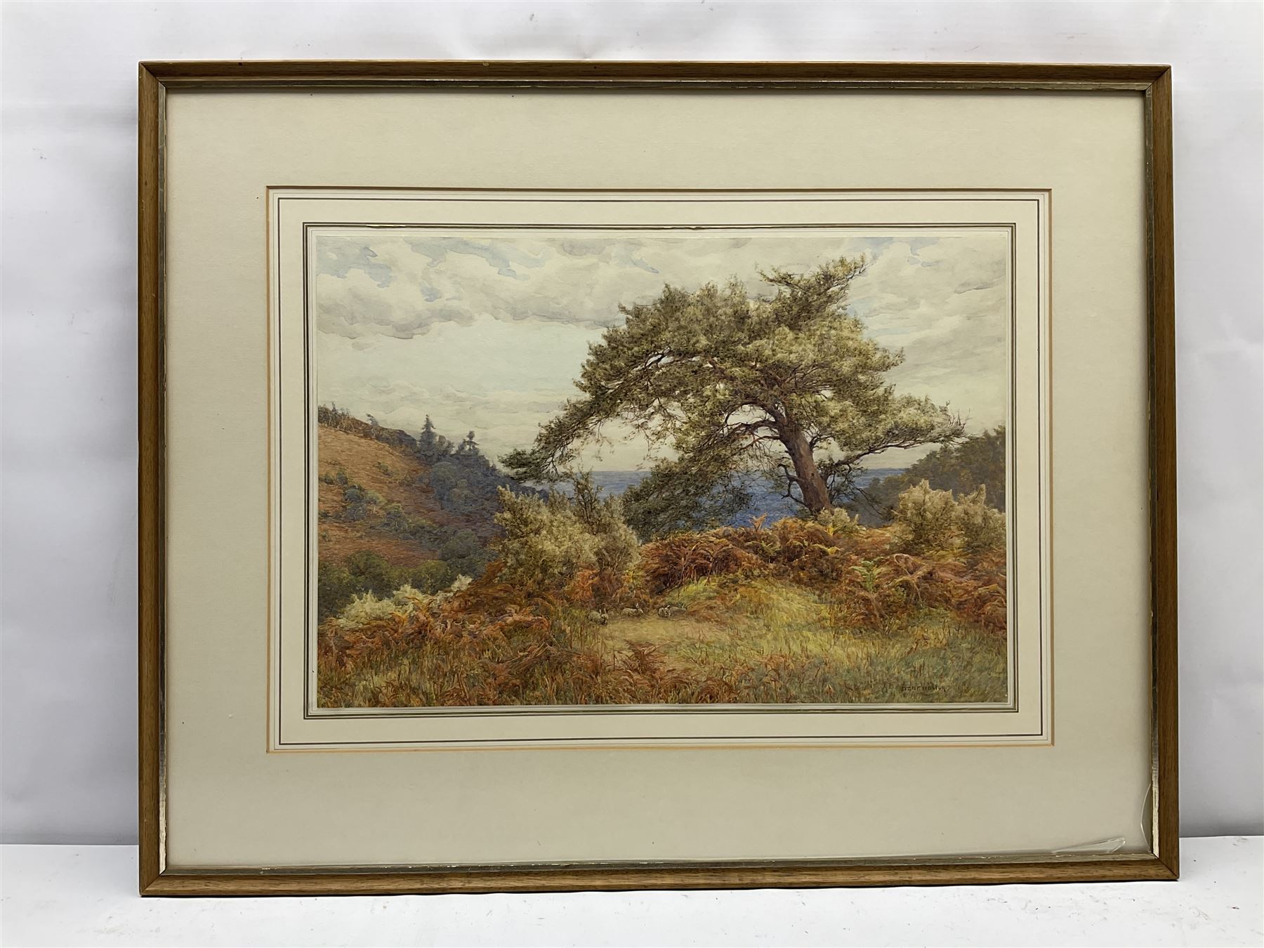 Frank Walton (British 1840-1928): 'On Holmbury Hill St. Mary Dorking', watercolour signed, titled and signed verso 37cm x 54cm
Provenance: exh. Japan Exhibition 1910, Cat. No.432 