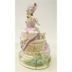  Three Royal Worcester limited edition figurines designed by Maureen Halson, Music, Painting and Embroidery (a/f) (3)  