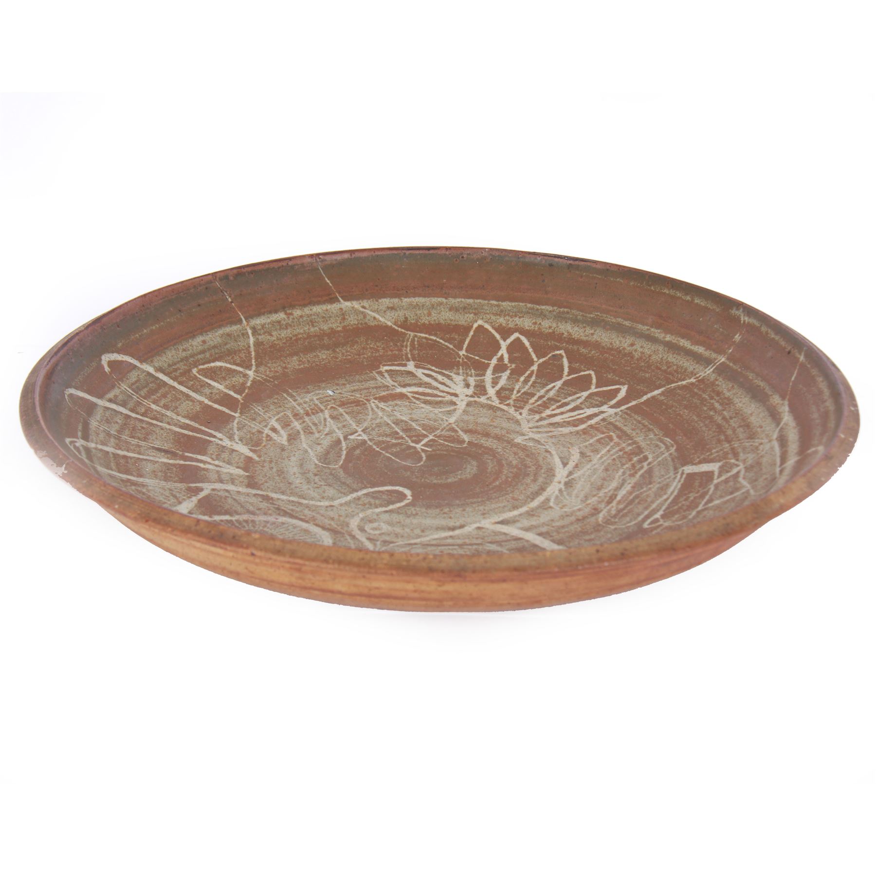 Large studio pottery stoneware charger | Ceramics | 113139