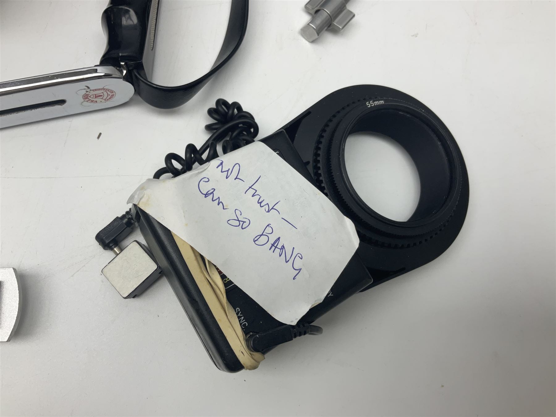 Yukon rubber armoured compact variable power spotting scope (boxed), together with Bresser 10x50 binoculars, Bushnell Excursion 10x42 binoculars, camera equipment etc  