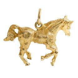 9ct gold horse pendant by Georg Jensen, London 1971