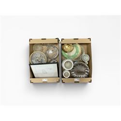 Collection of ceramics, glassware, metalware and one picture, to include two Portmeirion B...