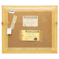 Shirley Smithers (British 20th century): 'March Hares', watercolour signed, labelled verso 18cm x 23cm