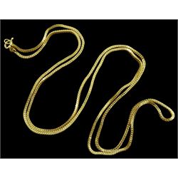 18ct gold Foxtail link necklace, stamped 750