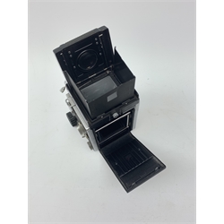 A Mamiya C33 Professional twin lens camera. 