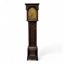 William Hepton of Northallerton - mid 18th century eight day longcase clock, with a flat p...