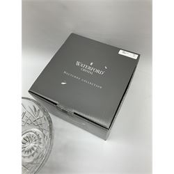 Waterford crystal footed bowl, from the Nocturne Collection, with original box, D22.5cm
