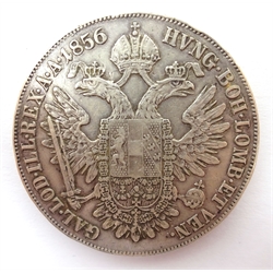  1856 Franz Josef I Thaler, 25.93 grams  