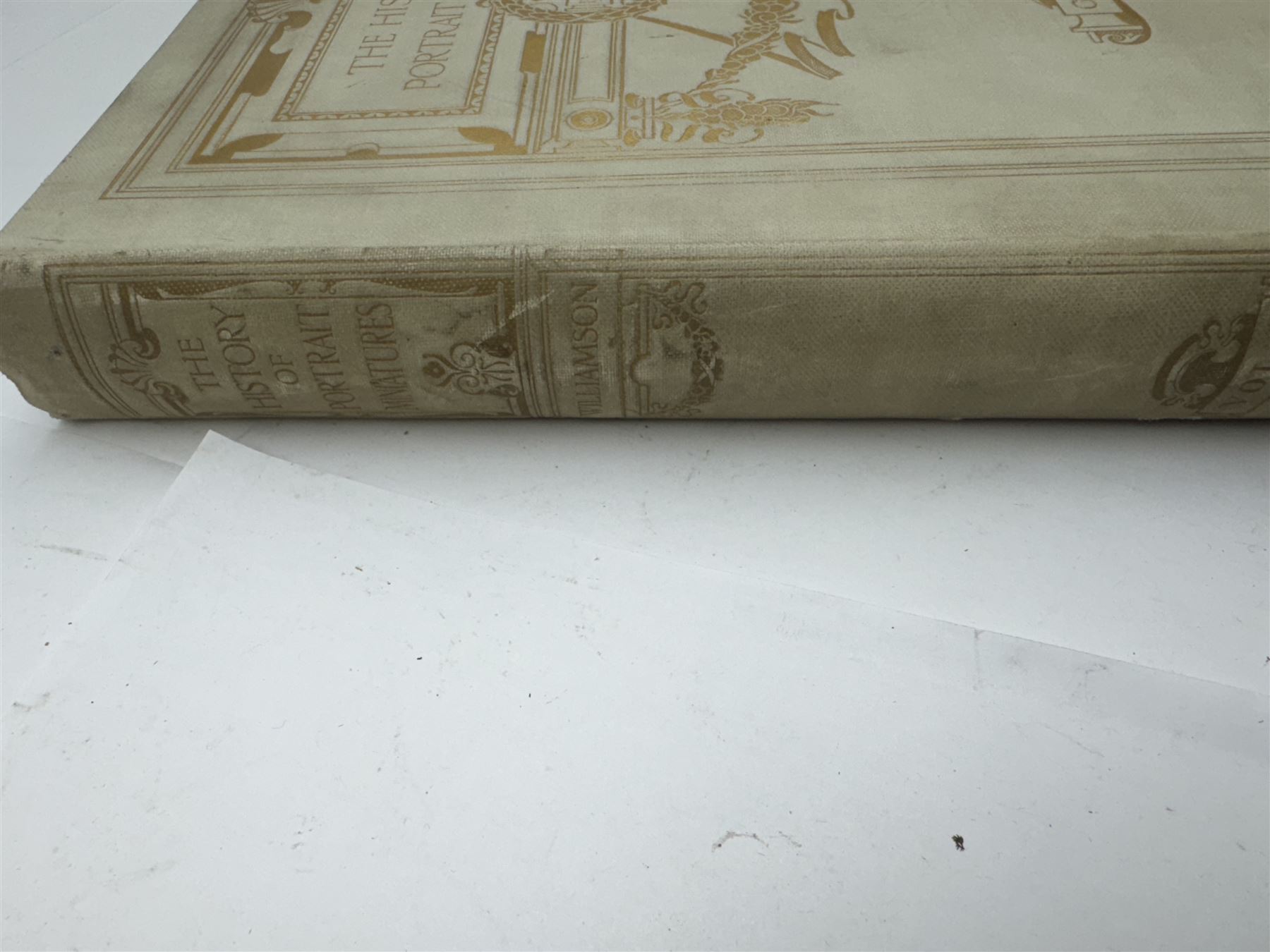 George C Williamson - 'The History of Portrait Miniatures' pub George Bell 1904, two volumes, limited edition of 520, cream and gilt boards, top edges gilt