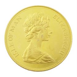 Queen Elizabeth II Isle of Man 1977 gold double sovereign coin