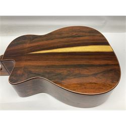 Spanish Gitano Manuel Rodriguez Maccaferri guitar, model no.EMC1; bears label; L98cm; in lightweight carrying case