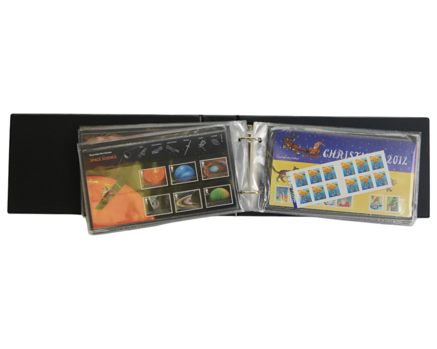 Queen Elizabeth II mint decimal stamps, mostly in presentation packs, face value of usable postage approximately 300 GBP