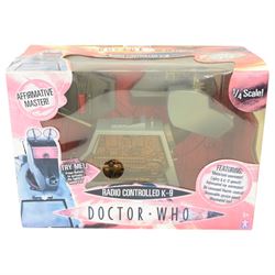 Character Options Doctor Who toys and collectables, to include Radio Controlled K-9, boxed and three voice changer masks, including Cyber Controller, Dalek Sec and Dalek Sec Hybrid