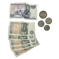 Queen Victoria 1890 crown coin, King Geo