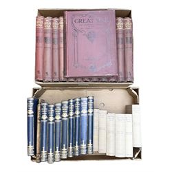 The Great War  by H W Wlison. 13 volumes. 1914-19;The Second Great War by Hammerton. 9 volumes; and The Second World War by Winston Churchill. 6 volumes.
