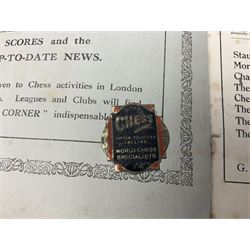 Chess Pie - The Official Souvenir of the British Chess Federation International Tournament, issue two 1927 and issue three 1936 (2)