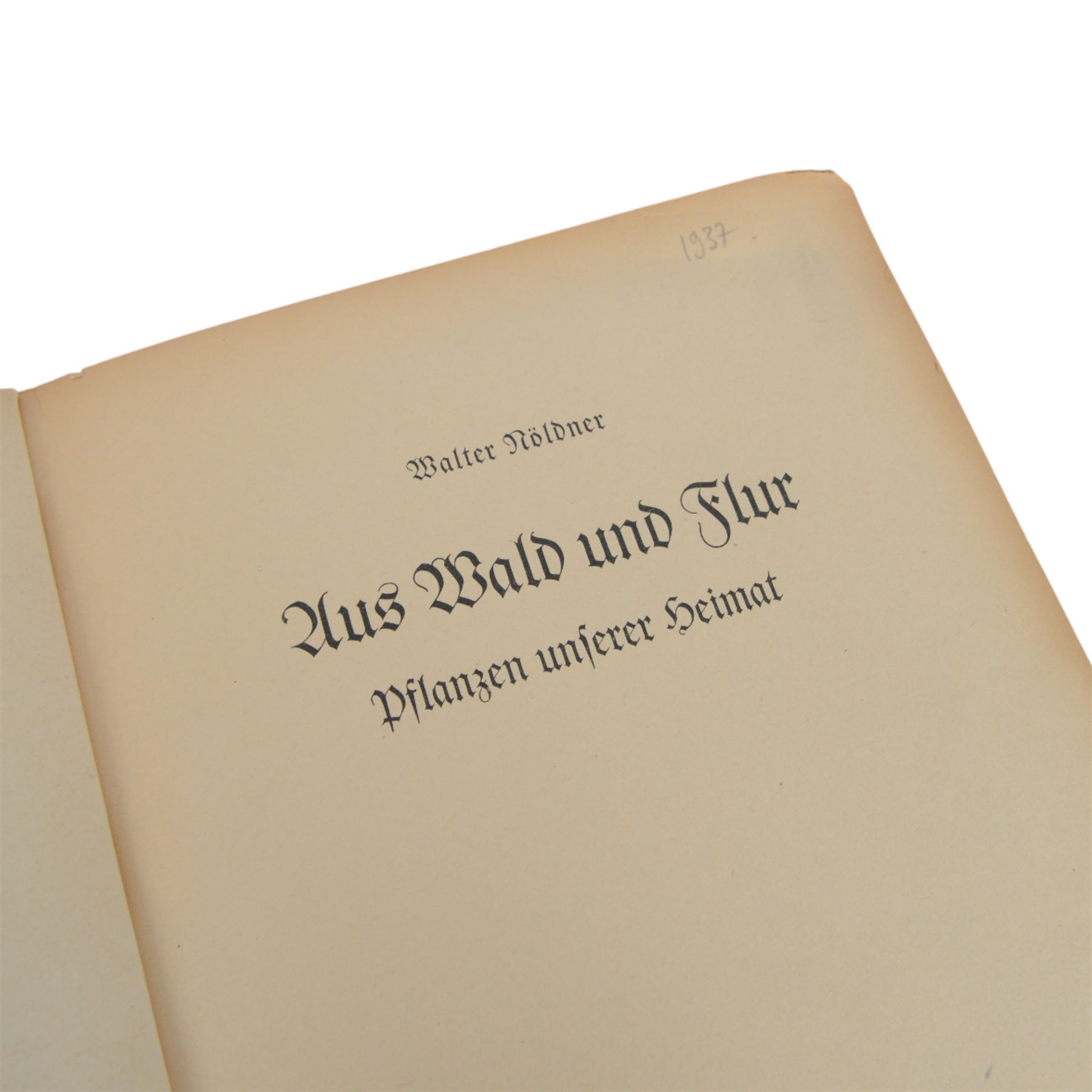 German Cigarette album on Imperial German Orders, medals & decorations together with a Third Reich Cigarette card album on Wild Flowers, Third Reich magazine Der Schulungsbrief
