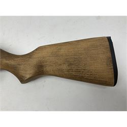 Springfield Armory M1A .22 cal. air rifle with under-lever action and wooden stock; serial no.6300, L116cm overall; in original cardboard box  NB: AGE RESTRICTIONS APPLY TO THE PURCHASE OF AIR WEAPONS.