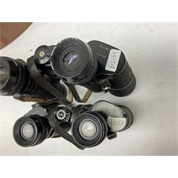 Eight cased pairs of binoculars, to include Noctovist Mk II 8x30, Prinz 8x30, Steiner Bayreuth 8x30, Springfield H.F.P 8x26 etc