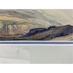 Richard Ernst Eurich OBE RA (British 1903-1992): Ingleborough, watercolour signed and dated '23, 13cm x 25cm 
Provenance: a gift to the vendor from the artist's nephew; supporting correspondence available on request.